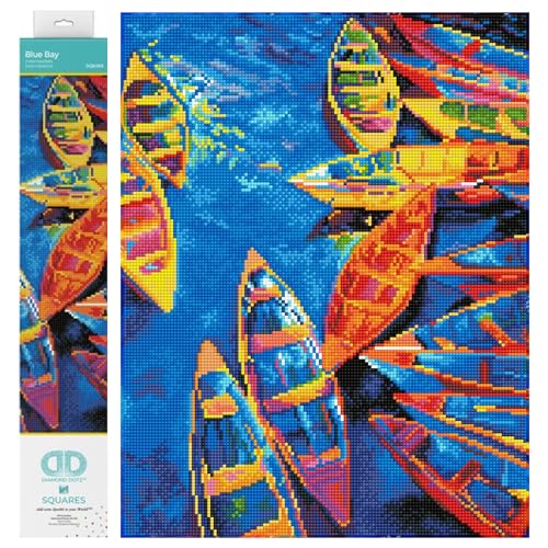 Diamond Dotz DQ9-003 Squares Blue Bay, ca. 45 x 35 cm groß, Diamond Painting, Malen mit Diamanten, funkelndes Bild zum Selbstgestalten, für Kinder und Erwachsene Diamond Dotz DQ9-003 Squares Blue Bay, ca. 45 x 35 cm groß, Diamond Painting, Malen mit Diamanten, funkelndes Bild zum Selbstgestalten, für Kinder und Erwachsene von DIAMOND DOTZ