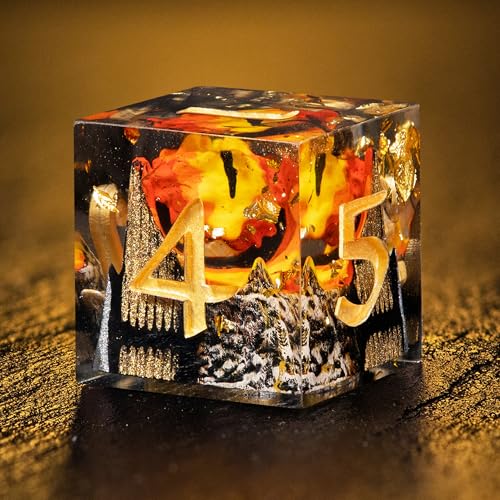 DiceBell Fantasy-Rollenspiel-Würfel-Set, 7-teilig, polyedrische Harzwürfel mit 3D-Miniaturen, einzigartige Themen-Sets für Dungeons & Dragons, DND, TTRPG, Sammlerstück-Geschenkwürfel von DiceBell DiceBell Fantasy-Rollenspiel-Würfel-Set, 7-teilig, polyedrische Harzwürfel mit 3D-Miniaturen, einzigartige Themen-Sets für Dungeons & Dragons, DND, TTRPG, Sammlerstück-Geschenkwürfel von DiceBell von DICEBELL