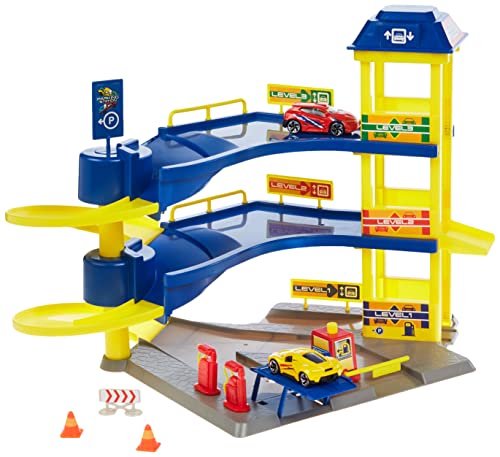 Dickie-Spielzeug 203748000 - Parkgarage Parking Station mit 3 Etagen, Auto- und Verkehrsmodell von Dickie Toys