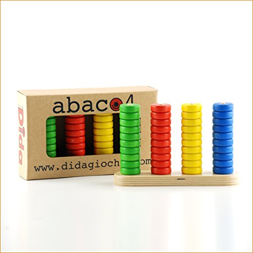 Dida - Abakus 4 Rechenschieber Mathematisches Lernspielzeug Ich Lerne Spielerisch Zählen Mit Dem Kinderrechner EIN Lernspielzeug Von Montessori von Dida