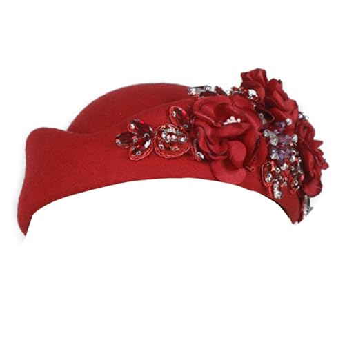 1. Britisch inspirierter, bestickter Hut, verstellbar, Unisex-Design, mit Schmucksteinen, leicht, 11 Farben, leicht, verstellbar 1. Britisch inspirierter, bestickter Hut, verstellbar, Unisex-Design, mit Schmucksteinen, leicht, 11 Farben, leicht, verstellbar von DIDILLX