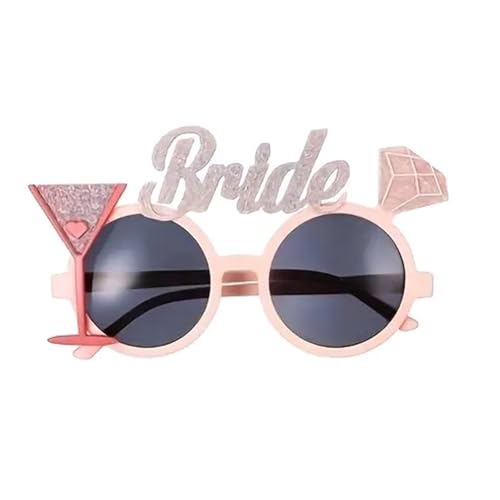DIDILLX Lustiger Hochzeitsbrillenrahmen für Braut, Bräutigam, Sonnenbrille, Kostüm, Brillen für Empfang, Feier, interaktive Hochzeitsbrille von DIDILLX