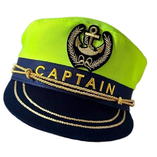DIDILLX Stilvoller Unisex-Matrosenhut, besticktes Design, Baumwolle, Halloween, Rollenspiel-Kostüm, leuchtende Farben, für den täglichen Gebrauch, Unisex DIDILLX Stilvoller Unisex-Matrosenhut, besticktes Design, Baumwolle, Halloween, Rollenspiel-Kostüm, leuchtende Farben, für den täglichen Gebrauch, Unisex von DIDILLX