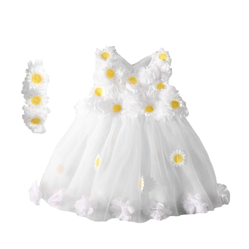 Baby-Fotografie-Requisiten für Neugeborene, Fotokleidung, Kostüm, Blume, Stirnband und Kleid, Outfit für Kleinkinder, Mädchen, Baby-Fotoshooting-Outfit von DIEKE
