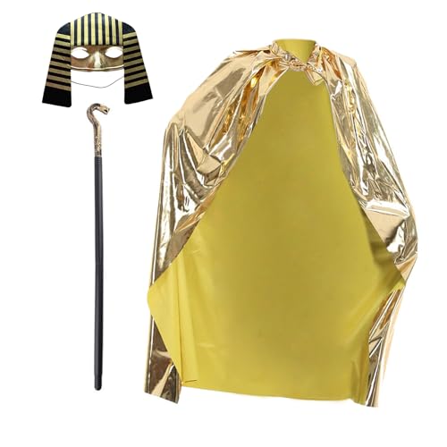 DIEKE 1/2pcs Ägyptische Pharaonen Kostüm Outfit Halloween Cosplay Kostüm Accessoire Alte Ägyptische Kleiderkostüm DIEKE 1/2pcs Ägyptische Pharaonen Kostüm Outfit Halloween Cosplay Kostüm Accessoire Alte Ägyptische Kleiderkostüm von DIEKE