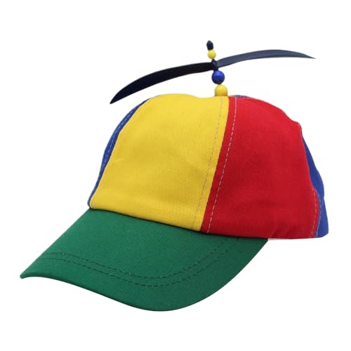 DIEKE Bunter Propellerhut, verstellbar, Kinderhut, Karneval, Kostüm, Kinder für Partys, Festivals und Karneval, Spielen im Freien von DIEKE