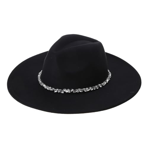 DIEKE Cowgirl-Hut, glitzernder Kuhhut mit Strasssteinen, Gürtel, Dekorationen, Erwachsenengröße, Cowboyhut für Party DIEKE Cowgirl-Hut, glitzernder Kuhhut mit Strasssteinen, Gürtel, Dekorationen, Erwachsenengröße, Cowboyhut für Party von DIEKE