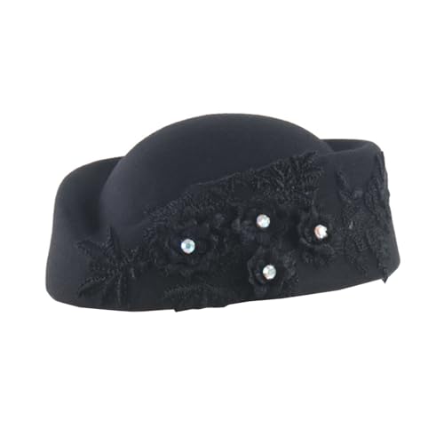 DIEKE Elegante Luft-Hostessen Party Stewardess Hut Baskenmützen Kopfschmuck Maskeraden Party Cosplay für Halloween Rollenspiele DIEKE Elegante Luft-Hostessen Party Stewardess Hut Baskenmützen Kopfschmuck Maskeraden Party Cosplay für Halloween Rollenspiele von DIEKE