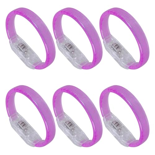 DIEKE Leuchtende Armbänder, Halloween-Party-Zubehör, blinkendes Licht für Nachtpartys und Veranstaltungen, mehrfarbig, 10 Stück von DIEKE
