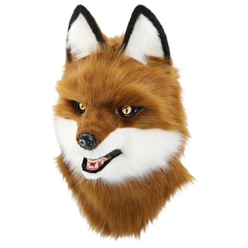 DIEKE Plüsch-Hut für den ganzen Kopf, Wolf, realistische Tierkopfbedeckung, Hut für Halloween und Party, Schule, Spielkostüm, Kopfbedeckung DIEKE Plüsch-Hut für den ganzen Kopf, Wolf, realistische Tierkopfbedeckung, Hut für Halloween und Party, Schule, Spielkostüm, Kopfbedeckung von DIEKE