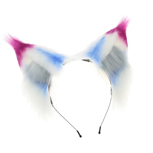 DIEKE Plüsch-Ohr-Haarband, Pelz, Tier-Ohr-Stirnband für Cosplay-Partys, Kostüm, Haarreifen, Subkulturen, Event, Animation, Requisiten, Anime-Haarband von DIEKE