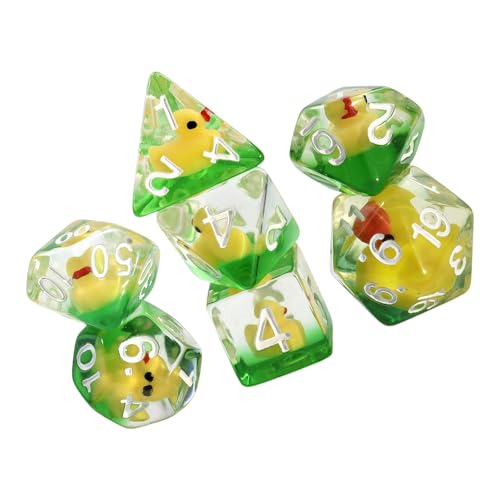 Polyedrische Würfel, 7 Stück, klare Harze, Party, Familienspiel, Lernspielzeug, Unterhaltung, polyedrisches Würfel-Set, Gaming Polyedrische Würfel, 7 Stück, klare Harze, Party, Familienspiel, Lernspielzeug, Unterhaltung, polyedrisches Würfel-Set, Gaming von DIEKE