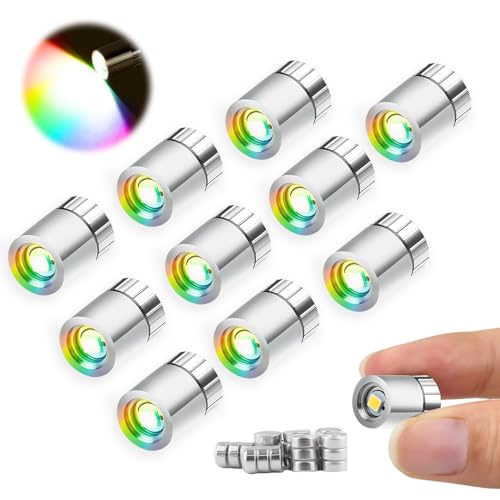 10 Stück Mini LED Licht, Puppenhaus Licht, LED Minilichter, Micro LED Licht mit Batterie, Mini LED Puppenhaus, für Partydekoration DIY Puppenhauszubehör Spielzeug Bausteine Weihnachtsbaum von DIELIANHUA