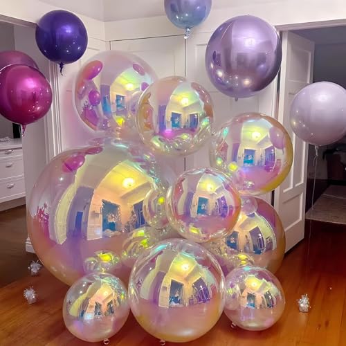 3 Pcs 2024 Neues Modell Kugelballons Rund, 32 Zoll Luftballon Irisierend, Luftballons Bobo, Dekoration Luftballon für Hochzeiten, Geburtstage und Disco-Partys 3 Pcs 2024 Neues Modell Kugelballons Rund, 32 Zoll Luftballon Irisierend, Luftballons Bobo, Dekoration Luftballon für Hochzeiten, Geburtstage und Disco-Partys von DIELIANHUA