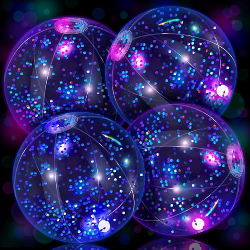 4 PCS Pool Leuchtender Wasserball, 20 CM Leuchtender Wasserball, Wasserballs Aufblasbar LED, Wasserballs LED, Geeignet für Pool- und Strandpartys, Wasserspielzeug für Kinder und Erwachsene/B 4 PCS Pool Leuchtender Wasserball, 20 CM Leuchtender Wasserball, Wasserballs Aufblasbar LED, Wasserballs LED, Geeignet für Pool- und Strandpartys, Wasserspielzeug für Kinder und Erwachsene/B von DIELIANHUA