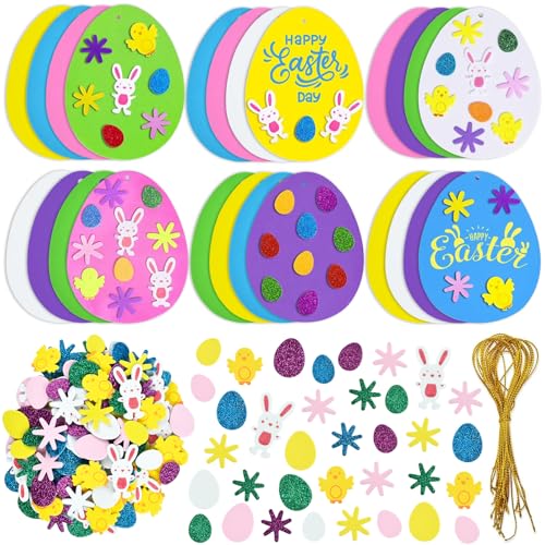 DIELIANHUA 208 Stück Ostern Basteln Kinder, DIY Osterdeko Bastelset, Ostern Basteln, Ostereier Bastelset, Moosgummi Bastelset Ostern, Osterhase zum Basteln DIELIANHUA 208 Stück Ostern Basteln Kinder, DIY Osterdeko Bastelset, Ostern Basteln, Ostereier Bastelset, Moosgummi Bastelset Ostern, Osterhase zum Basteln von DIELIANHUA