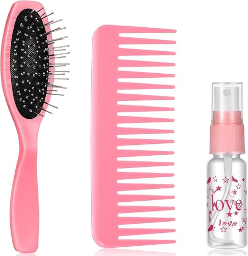 3 Stück Friseur Set Puppe, mit Detangler Bürste, Breiter Zahnkamm, Sprühflasche, Friseur Zubehör für 18 Zoll Puppen, Spielzeug Geschenke für Mädchen ab 3 Jahren 3 Stück Friseur Set Puppe, mit Detangler Bürste, Breiter Zahnkamm, Sprühflasche, Friseur Zubehör für 18 Zoll Puppen, Spielzeug Geschenke für Mädchen ab 3 Jahren von DIELOVEHUA