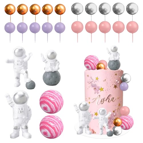 DIELOVEHUA 25 Stück Astronauten Tortendeko, Weltraum Tortendeko, Tortendeko Kugeln, Weltraum Kindergeburtstag, Space Cake Topper für Babyparty Kindergeburtstag Jubiläum DIELOVEHUA 25 Stück Astronauten Tortendeko, Weltraum Tortendeko, Tortendeko Kugeln, Weltraum Kindergeburtstag, Space Cake Topper für Babyparty Kindergeburtstag Jubiläum von DIELOVEHUA