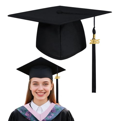 DIELOVEHUA Bachelor Hut 2025, Unisex Doktorhut, Abschluss Hut, Graduation Hat, Graduation Cap, Absolventenkappe Schwarz für Abschlussfeier vom Hochschule Universität DIELOVEHUA Bachelor Hut 2025, Unisex Doktorhut, Abschluss Hut, Graduation Hat, Graduation Cap, Absolventenkappe Schwarz für Abschlussfeier vom Hochschule Universität von DIELOVEHUA