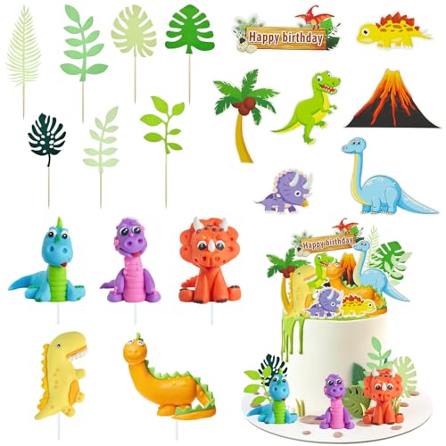DIELOVEHUA Dino Kuchen Deko, 19 Stück Dino Tortendeko, Dinosaurier Geburtstag Deko, Dschungel Tortendeko Junge, Dinosaurier Thema Party Dekoration für Baby Shower Geburtstag Party Dekorationen DIELOVEHUA Dino Kuchen Deko, 19 Stück Dino Tortendeko, Dinosaurier Geburtstag Deko, Dschungel Tortendeko Junge, Dinosaurier Thema Party Dekoration für Baby Shower Geburtstag Party Dekorationen von DIELOVEHUA