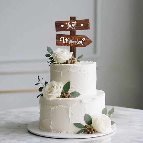 Just Married Tortendeko, Holz Cake Topper Hochzeit, Cake Topper Hochzeit, Kuchendeko für Hochzeits, Jubiläum, Verlobung, Antrag Just Married Tortendeko, Holz Cake Topper Hochzeit, Cake Topper Hochzeit, Kuchendeko für Hochzeits, Jubiläum, Verlobung, Antrag von DIELOVEHUA
