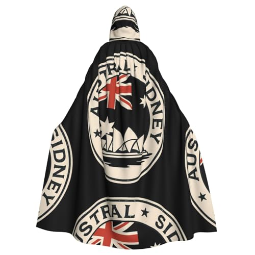 DIEzig Australia Sydn Kapuzenumhang, Erwachsenen-Karneval, Partyzubehör, Halloween-Umhang, ideal für Cosplay-Bühnenveranstaltungen DIEzig Australia Sydn Kapuzenumhang, Erwachsenen-Karneval, Partyzubehör, Halloween-Umhang, ideal für Cosplay-Bühnenveranstaltungen von DIEzig