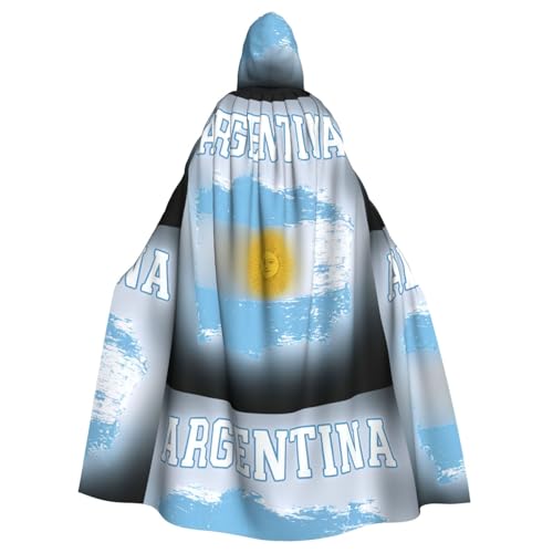 DIEzig Kapuzenumhang mit Argentinien-Flagge, Erwachsenen-Karneval, Partyzubehör, Halloween-Umhang, ideal für Cosplay-Bühnenveranstaltungen DIEzig Kapuzenumhang mit Argentinien-Flagge, Erwachsenen-Karneval, Partyzubehör, Halloween-Umhang, ideal für Cosplay-Bühnenveranstaltungen von DIEzig
