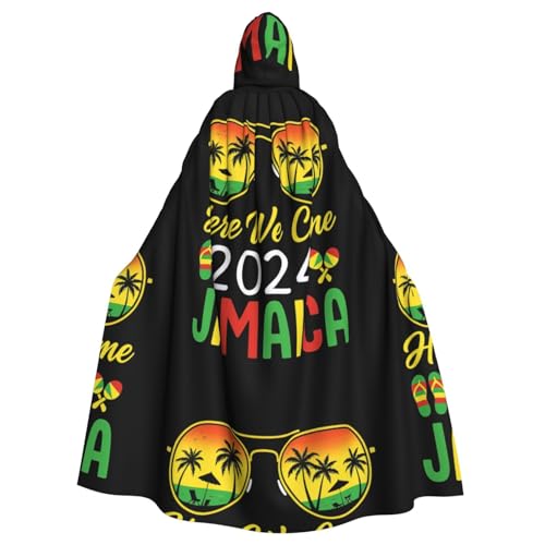 DIEzig Kapuzenumhang mit Aufdruck "Welcome to Jamaicaica", für Erwachsene, Karneval, Party, Halloween, ideal für Cosplay-Bühnenveranstaltungen DIEzig Kapuzenumhang mit Aufdruck "Welcome to Jamaicaica", für Erwachsene, Karneval, Party, Halloween, ideal für Cosplay-Bühnenveranstaltungen von DIEzig