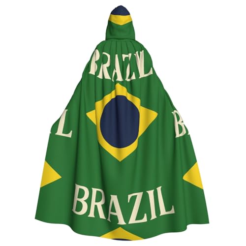 DIEzig Kapuzenumhang mit Brasilien-Flagge, Erwachsenen-Karneval, Partyzubehör, Halloween-Umhang, ideal für Cosplay-Bühnenveranstaltungen DIEzig Kapuzenumhang mit Brasilien-Flagge, Erwachsenen-Karneval, Partyzubehör, Halloween-Umhang, ideal für Cosplay-Bühnenveranstaltungen von DIEzig