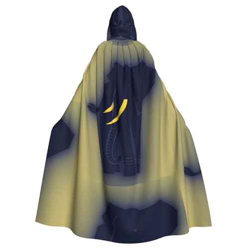 DIEzig Kapuzenumhang mit Elefanten-Silhouette, Erwachsenen-Karneval, Partyzubehör, Halloween-Umhang, ideal für Cosplay-Bühnenveranstaltungen DIEzig Kapuzenumhang mit Elefanten-Silhouette, Erwachsenen-Karneval, Partyzubehör, Halloween-Umhang, ideal für Cosplay-Bühnenveranstaltungen von DIEzig