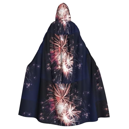 DIEzig Kapuzenumhang mit Explosionsfeuerwerk, Erwachsenen-Karneval, Partyzubehör, Halloween-Umhang, ideal für Cosplay-Bühnenveranstaltungen von DIEzig