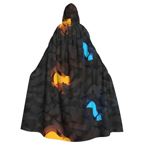 DIEzig Kapuzenumhang mit Fragezeichen-Druck, Erwachsenen-Karneval, Partyzubehör, Halloween-Umhang, ideal für Cosplay-Bühnenveranstaltungen DIEzig Kapuzenumhang mit Fragezeichen-Druck, Erwachsenen-Karneval, Partyzubehör, Halloween-Umhang, ideal für Cosplay-Bühnenveranstaltungen von DIEzig