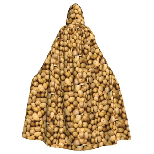 DIEzig Kapuzenumhang mit Gartenkartoffeln, Erwachsenen-Karneval, Partyzubehör, Halloween-Umhang, ideal für Cosplay-Bühnenveranstaltungen von DIEzig