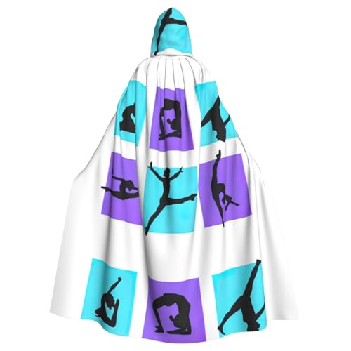 DIEzig Kapuzenumhang mit Gymnastik-Spieldruck, Erwachsenen-Karneval, Partyzubehör, Halloween-Umhang, ideal für Cosplay-Bühnenveranstaltungen DIEzig Kapuzenumhang mit Gymnastik-Spieldruck, Erwachsenen-Karneval, Partyzubehör, Halloween-Umhang, ideal für Cosplay-Bühnenveranstaltungen von DIEzig