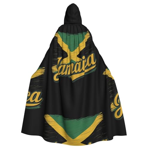 DIEzig Kapuzenumhang mit Jamaikanischem Muster, Erwachsenen-Karneval, Partyzubehör, Halloween-Umhang, ideal für Cosplay-Bühnenveranstaltungen DIEzig Kapuzenumhang mit Jamaikanischem Muster, Erwachsenen-Karneval, Partyzubehör, Halloween-Umhang, ideal für Cosplay-Bühnenveranstaltungen von DIEzig