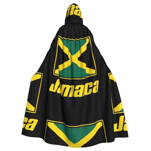 DIEzig Kapuzenumhang mit Jamaikanischen Flaggen, Erwachsenen-Karneval, Partyzubehör, Halloween-Umhang, ideal für Cosplay-Bühnenveranstaltungen DIEzig Kapuzenumhang mit Jamaikanischen Flaggen, Erwachsenen-Karneval, Partyzubehör, Halloween-Umhang, ideal für Cosplay-Bühnenveranstaltungen von DIEzig