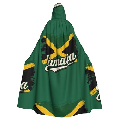 DIEzig Kapuzenumhang mit Jamaikanischen Flaggenelementen, Erwachsenen-Karneval, Partyzubehör, Halloween-Umhang, ideal für Cosplay-Bühnenveranstaltungen DIEzig Kapuzenumhang mit Jamaikanischen Flaggenelementen, Erwachsenen-Karneval, Partyzubehör, Halloween-Umhang, ideal für Cosplay-Bühnenveranstaltungen von DIEzig
