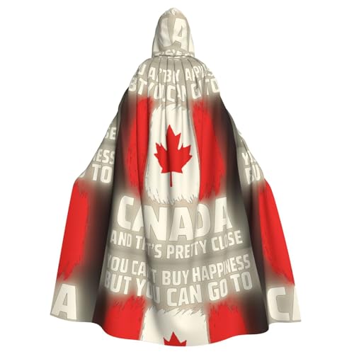 DIEzig Kapuzenumhang mit Kanada-Flagge, Erwachsenen-Karneval, Partyzubehör, Halloween-Umhang, ideal für Cosplay-Bühnenveranstaltungen DIEzig Kapuzenumhang mit Kanada-Flagge, Erwachsenen-Karneval, Partyzubehör, Halloween-Umhang, ideal für Cosplay-Bühnenveranstaltungen von DIEzig