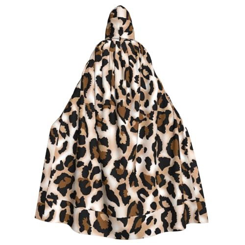 DIEzig Kapuzenumhang mit Leopardenmuster, für Erwachsene, Karneval, Party, Halloween, ideal für Cosplay, Bühnenveranstaltungen DIEzig Kapuzenumhang mit Leopardenmuster, für Erwachsene, Karneval, Party, Halloween, ideal für Cosplay, Bühnenveranstaltungen von DIEzig