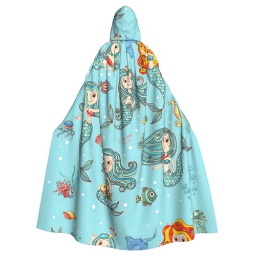 DIEzig Kapuzenumhang mit Meereslebewesen, Erwachsenen-Karneval, Partyzubehör, Halloween-Umhang, ideal für Cosplay-Bühnenveranstaltungen DIEzig Kapuzenumhang mit Meereslebewesen, Erwachsenen-Karneval, Partyzubehör, Halloween-Umhang, ideal für Cosplay-Bühnenveranstaltungen von DIEzig