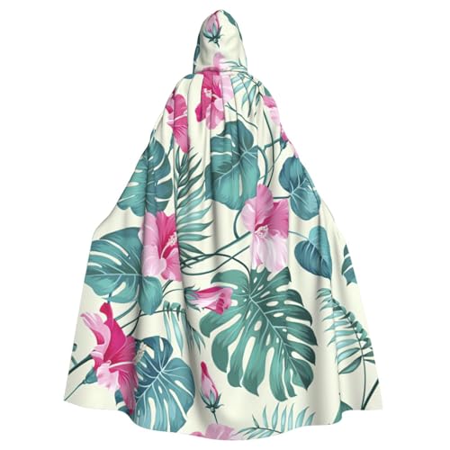 DIEzig Kapuzenumhang mit Palmenblatt-Druck, Erwachsenen-Karneval, Partyzubehör, Halloween-Umhang, ideal für Cosplay-Bühnenveranstaltungen DIEzig Kapuzenumhang mit Palmenblatt-Druck, Erwachsenen-Karneval, Partyzubehör, Halloween-Umhang, ideal für Cosplay-Bühnenveranstaltungen von DIEzig