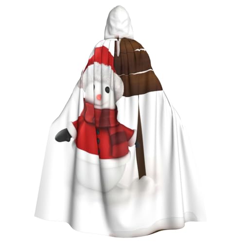 DIEzig Kapuzenumhang mit Schneemann-Aufdruck, Erwachsenen-Karneval, Partyzubehör, Halloween-Umhang, ideal für Cosplay-Bühnenveranstaltungen DIEzig Kapuzenumhang mit Schneemann-Aufdruck, Erwachsenen-Karneval, Partyzubehör, Halloween-Umhang, ideal für Cosplay-Bühnenveranstaltungen von DIEzig