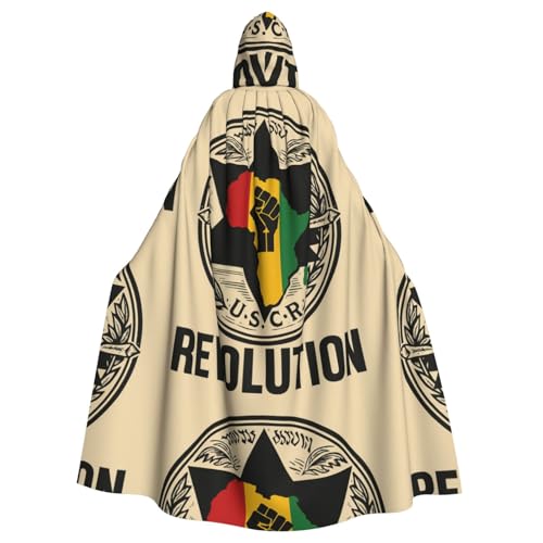 DIEzig Kapuzenumhang mit erhöhter Faust, Erwachsenen-Karneval, Partyzubehör, Halloween-Umhang, ideal für Cosplay-Bühnenveranstaltungen DIEzig Kapuzenumhang mit erhöhter Faust, Erwachsenen-Karneval, Partyzubehör, Halloween-Umhang, ideal für Cosplay-Bühnenveranstaltungen von DIEzig