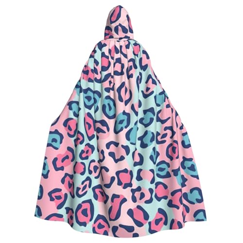 DIEzig Kapuzenumhang mit rosa Lepard-Druck, Erwachsenen-Karneval, Partyzubehör, Halloween-Umhang, ideal für Cosplay-Bühnenveranstaltungen DIEzig Kapuzenumhang mit rosa Lepard-Druck, Erwachsenen-Karneval, Partyzubehör, Halloween-Umhang, ideal für Cosplay-Bühnenveranstaltungen von DIEzig