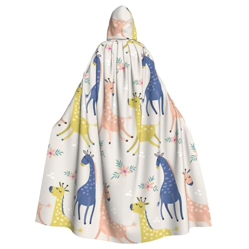 DIEzig Kapuzenumhang mit süßem Giraffen-Druck, Erwachsenen-Karneval, Partyzubehör, Halloween-Umhang, ideal für Cosplay-Bühnenveranstaltungen DIEzig Kapuzenumhang mit süßem Giraffen-Druck, Erwachsenen-Karneval, Partyzubehör, Halloween-Umhang, ideal für Cosplay-Bühnenveranstaltungen von DIEzig