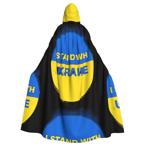 DIEzig Mit Ukraine-Aufdruck, Kapuzenumhang, Erwachsenen-Karneval, Partyzubehör, Halloween-Umhang, ideal für Cosplay-Bühnenveranstaltungen DIEzig Mit Ukraine-Aufdruck, Kapuzenumhang, Erwachsenen-Karneval, Partyzubehör, Halloween-Umhang, ideal für Cosplay-Bühnenveranstaltungen von DIEzig
