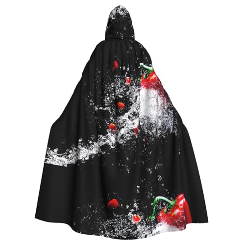DIEzig Paprika Kapuzenumhang mit Wasserspritzern, für Erwachsene, Karneval, Party, Halloween, ideal für Cosplay, Bühnenveranstaltungen DIEzig Paprika Kapuzenumhang mit Wasserspritzern, für Erwachsene, Karneval, Party, Halloween, ideal für Cosplay, Bühnenveranstaltungen von DIEzig