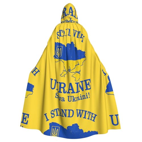 DIEzig Ukraine-Umhang mit Kapuze, für Erwachsene, Karneval, Party, Halloween, ideal für Cosplay, Bühnenveranstaltungen DIEzig Ukraine-Umhang mit Kapuze, für Erwachsene, Karneval, Party, Halloween, ideal für Cosplay, Bühnenveranstaltungen von DIEzig