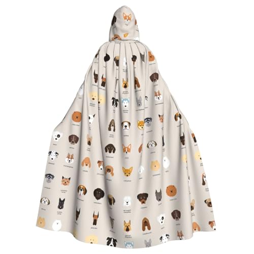 DIEzig Umhang mit Kapuze für Hunderassen, für Erwachsene, Karneval, Party, Halloween, ideal für Cosplay, Bühnenveranstaltungen von DIEzig