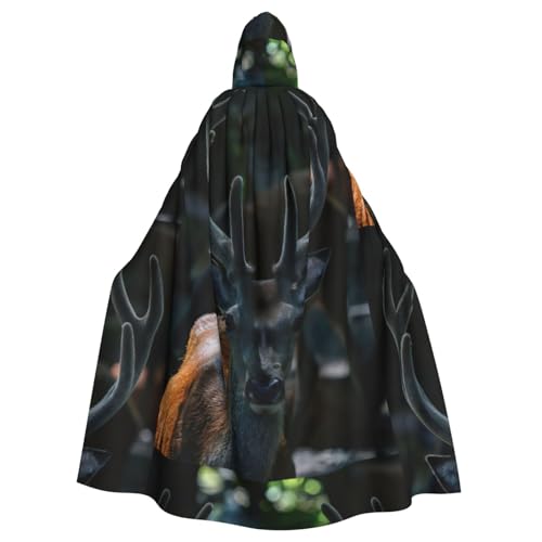 DIEzig Umhang mit Kapuze und Hirschgeweih, für Erwachsene, Karneval, Party, Halloween, ideal für Cosplay, Bühnenveranstaltungen DIEzig Umhang mit Kapuze und Hirschgeweih, für Erwachsene, Karneval, Party, Halloween, ideal für Cosplay, Bühnenveranstaltungen von DIEzig